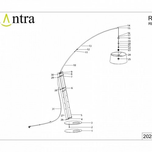 Торшер Mantra Ruti Ricca 9446+9447 Торшер Mantra Ruti Ricca 9446+9447
