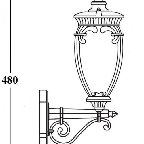 Настенный фонарь уличный Oasis Light VERONA 86201/02 Gb