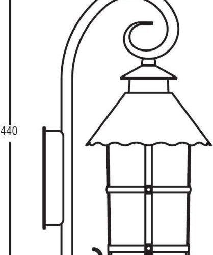 Настенный фонарь уличный Oasis Light CAIOR 1 81502/18 R Настенный фонарь уличный Oasis Light CAIOR 1 81502/18 R