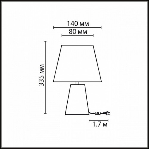 Интерьерная настольная лампа Lumion Terazio 8142/1T