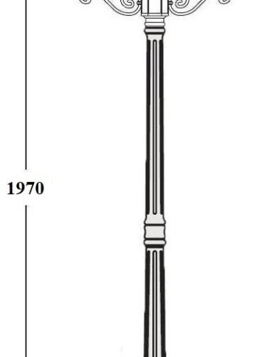 Наземный фонарь Oasis Light VERONA 86208B/02 Gb