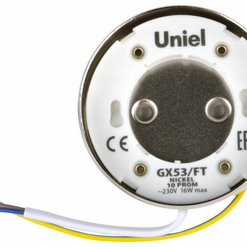 Потолочный светильник (UL-00004148) Uniel GX53/FT Nickel 10 Prom Потолочный светильник (UL-00004148) Uniel GX53/FT Nickel 10 Prom
