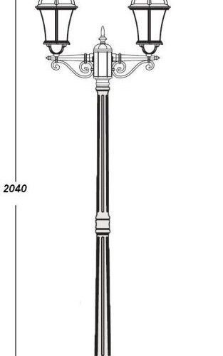 Наземный фонарь Oasis Light ROMA L 95208LA Gw