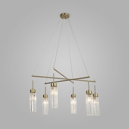 Подвесная люстра Eurosvet Gilian 60163/6 латунь Подвесная люстра Eurosvet Gilian 60163/6 латунь