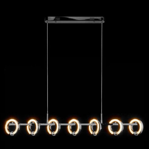 Подвесная люстра Ani LE7710/7L Black Chrome