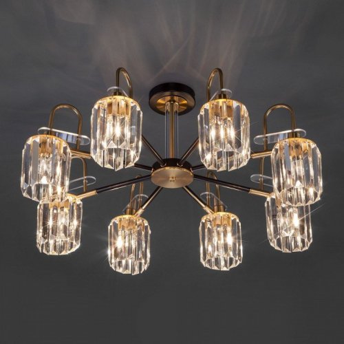 Потолочная люстра Eurosvet Tenia 70090/8 черный Потолочная люстра Eurosvet Tenia 70090/8 черный