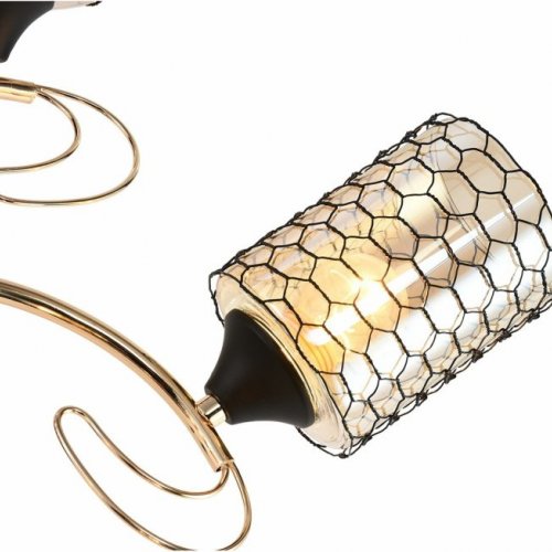 Потолочная люстра Reluce 01309-0.3-05 BK+FGD Потолочная люстра Reluce 01309-0.3-05 BK+FGD