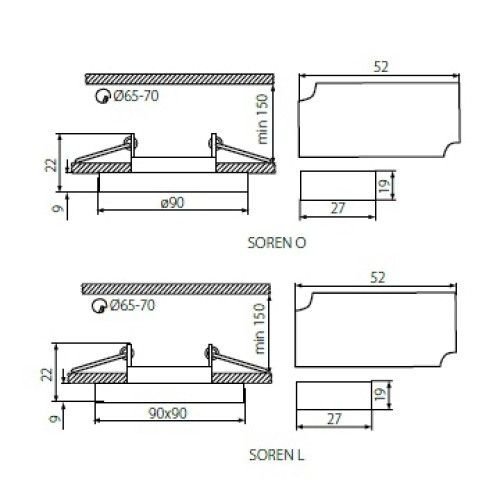 Точечные светильники Kanlux SOREN O-SR WW 24410