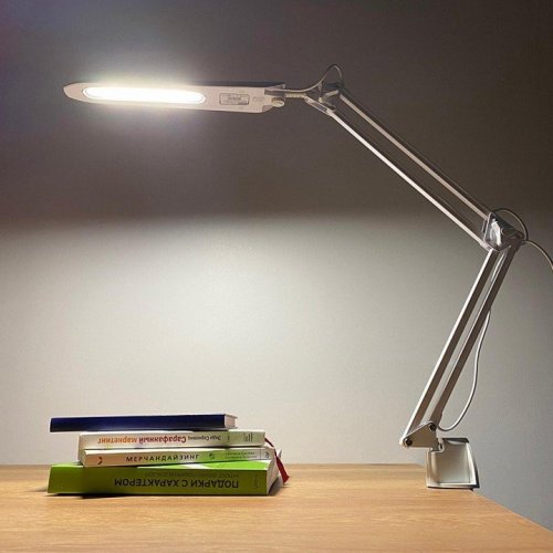 Настольная лампа (10610) Uniel TLD-524 White/LED/500Lm/4500K/Dimmer Настольная лампа (10610) Uniel TLD-524 White/LED/500Lm/4500K/Dimmer