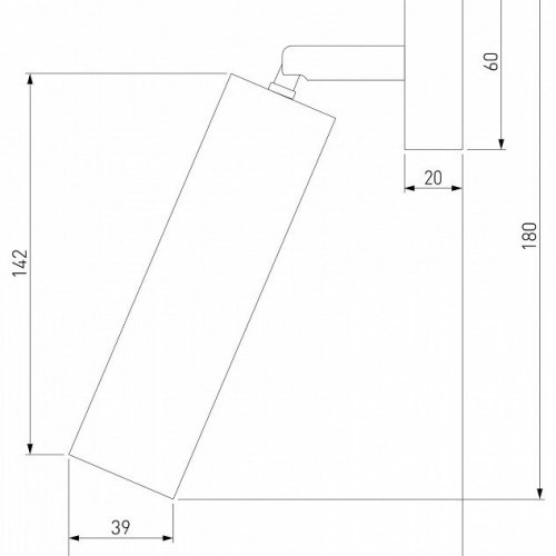 Спот Eurosvet Ease 20128/1 LED серебро