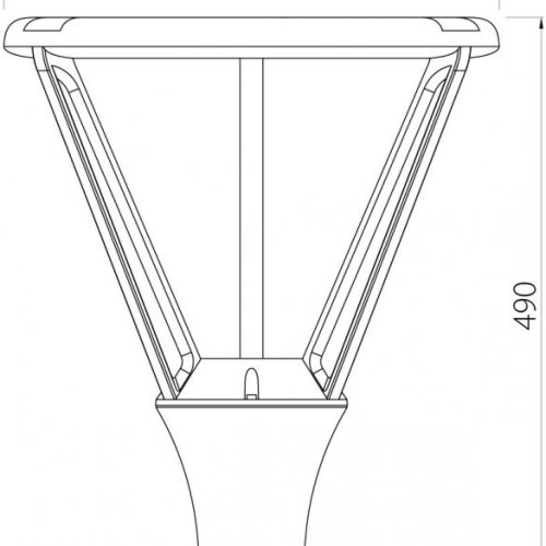 Наземный светильник Dwell NC-105013-48W-SB