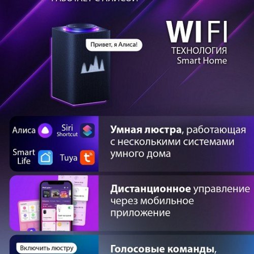 Потолочная люстра Natali Kovaltseva Spektr LED SMART 84006 Потолочная люстра Natali Kovaltseva Spektr LED SMART 84006