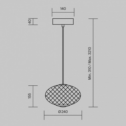 Подвесной светильник Maytoni Bruma MOD397PL-L10B3K