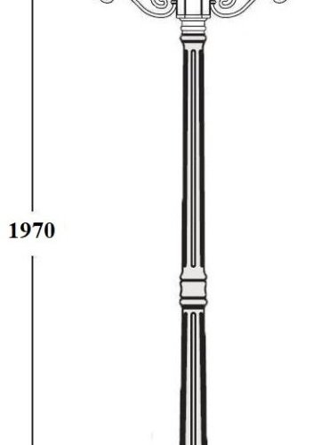 Наземный фонарь Oasis Light VERONA 86208A/02 Gb