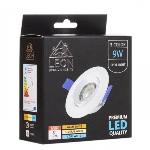 Точечный светильник LEON LE-SPR-9W 3000K & 4000К & 6500K Точечный светильник LEON LE-SPR-9W 3000K & 4000К & 6500K