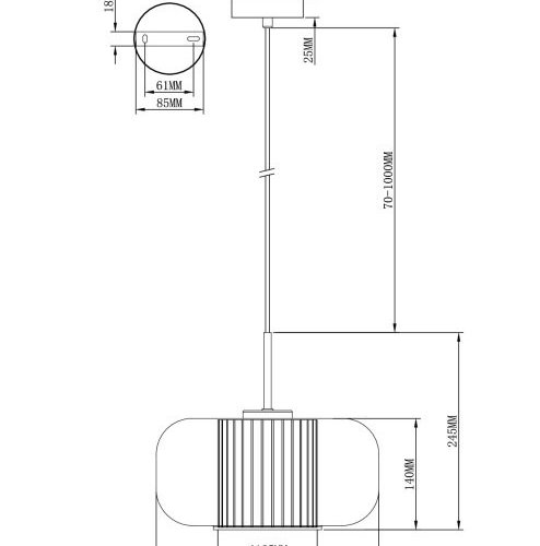 Подвесной светильник Ember V11818-1P Подвесной светильник Ember V11818-1P