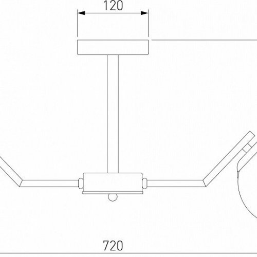 Подвесная люстра Eurosvet Frost 70154/6 латунь Подвесная люстра Eurosvet Frost 70154/6 латунь