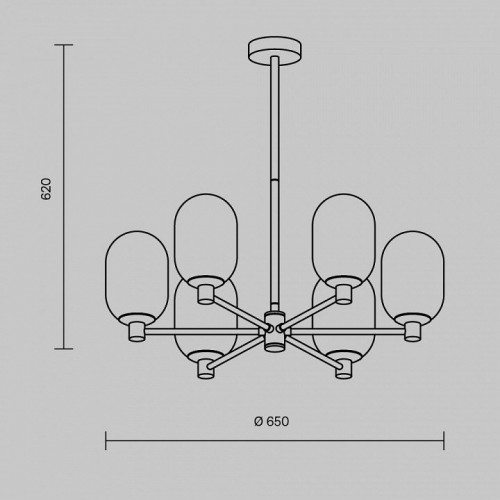 Потолочная люстра Freya Sharlot FR1012PL-06BS