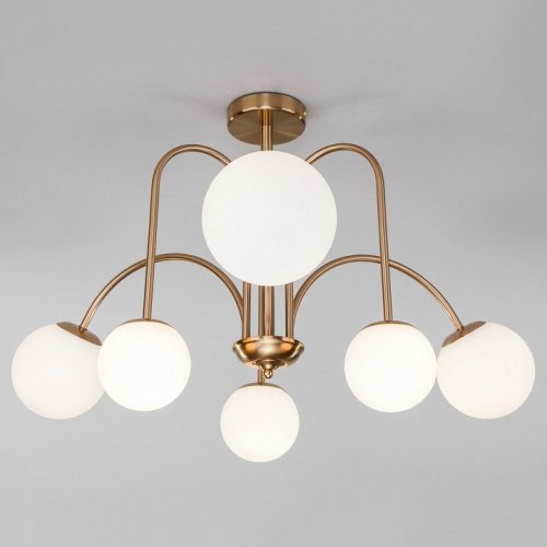 Потолочная люстра Eurosvet 30177/6 латунь Потолочная люстра Eurosvet 30177/6 латунь