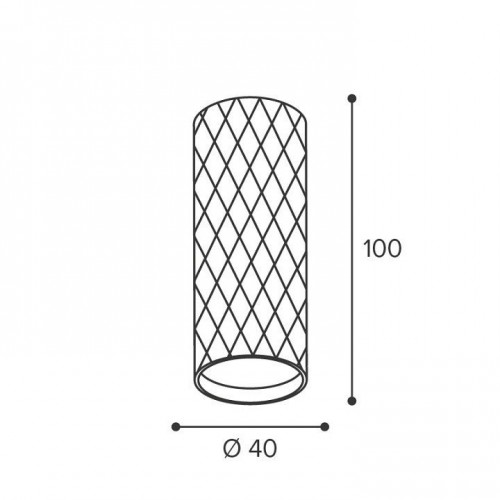 Накладной светильник Wolta Piccole WSL-MR11/17BG