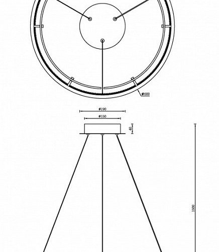Подвесной светильник iLedex Meridian C4716-60 GD Подвесной светильник iLedex Meridian C4716-60 GD
