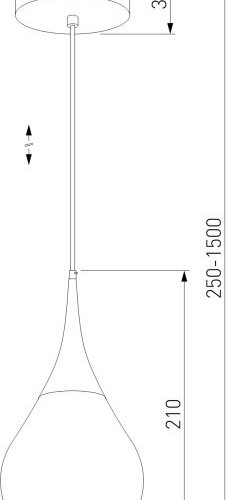 Подвесной светильник Adour 50256/1 LED дымчатый