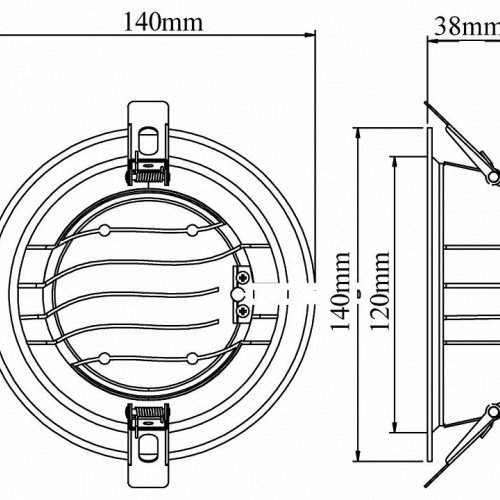 Встраиваемый светильник Fiberli CDEW 12130707