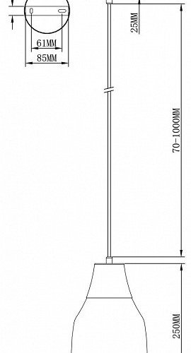 Подвесной светильник Adalina V11844-1P Подвесной светильник Adalina V11844-1P