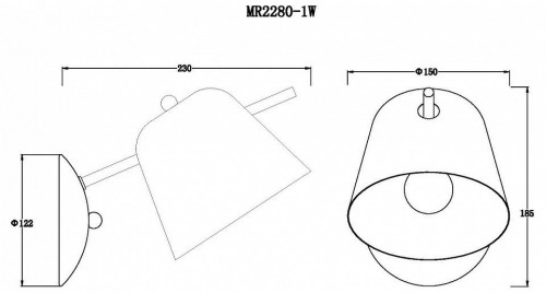 Бра MyFar Clementine MR2280-1W Бра MyFar Clementine MR2280-1W