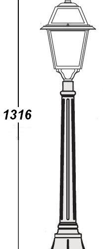 Наземный фонарь Oasis_Light FARO-FROST L 91107fL Bl