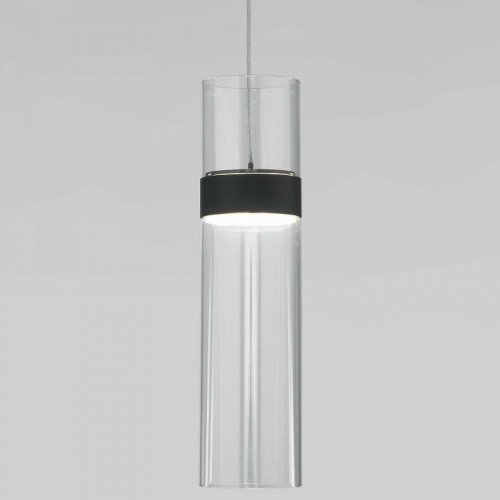 Подвесной светильник Eurosvet Lumen 50244/1 LED черный/прозрачный Подвесной светильник Eurosvet Lumen 50244/1 LED черный/прозрачный
