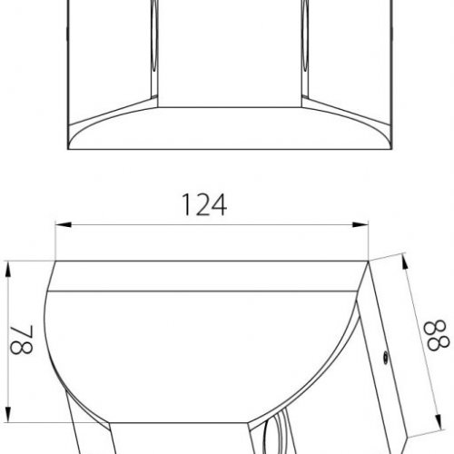 Настенный светильник уличный Dwell NC-003032-DG