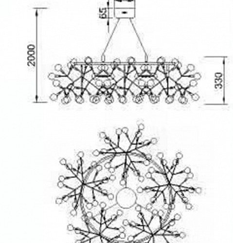Подвесная светодиодная люстра ST Luce Rafina SL379.203.135