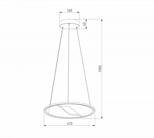 Подвесной светильник Eurosvet Occhio 40026/1 LED серый