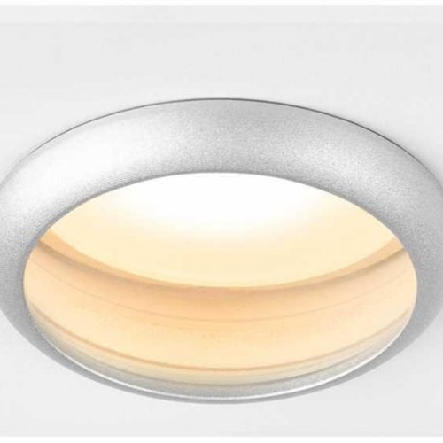 Светильник встраиваемый алюминиевый ЭРА KL110 WH/SL под лампу MR16 GU5.3 белый/серебро матовый Б0061532