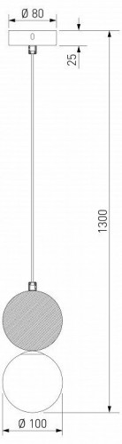 Подвесной светильник Stone 304051 травертин