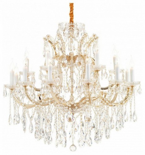 Подвесная люстра iLamp Diamond 6071-18 GD+CL Подвесная люстра iLamp Diamond 6071-18 GD+CL