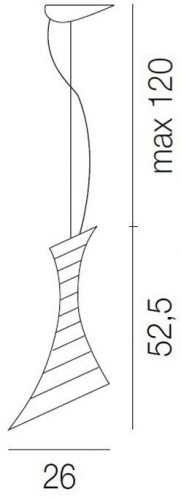 Подвесной светильник Vistosi Twister SP TWISTER G TO GR