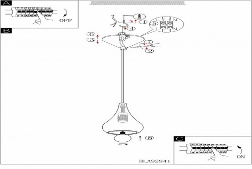 Подвесной светильник Eglo Nibbia 92941