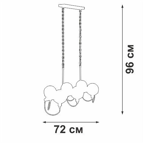 Подвесная люстра Vitaluce V2862-1/6 Подвесная люстра Vitaluce V2862-1/6