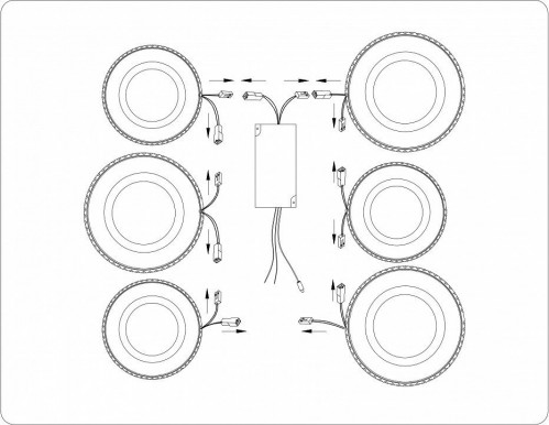 Потолочная люстра Ambrella Light FA FA8872 Потолочная люстра Ambrella Light FA FA8872