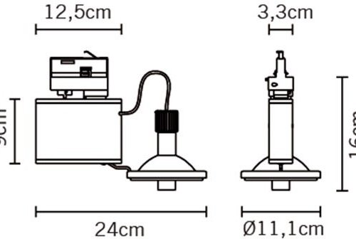 Трековый светильник Fabbian Orbis D70J0915 Трековый светильник Fabbian Orbis D70J0915