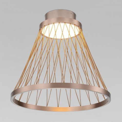 Потолочный светодиодный светильник Eurosvet Cesta 40018/1 LED коричневый Потолочный светодиодный светильник Eurosvet Cesta 40018/1 LED коричневый