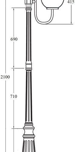 Наземный фонарь Oasis Light GLOBO S 88209S/10 Bl Наземный фонарь Oasis Light GLOBO S 88209S/10 Bl