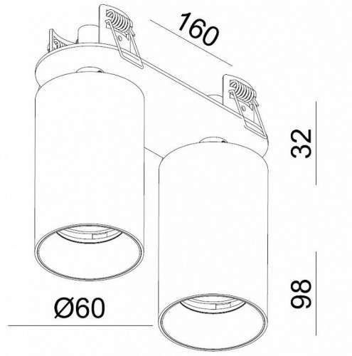 Встраиваемый спот Italline DANNY FR2 black Встраиваемый спот Italline DANNY FR2 black