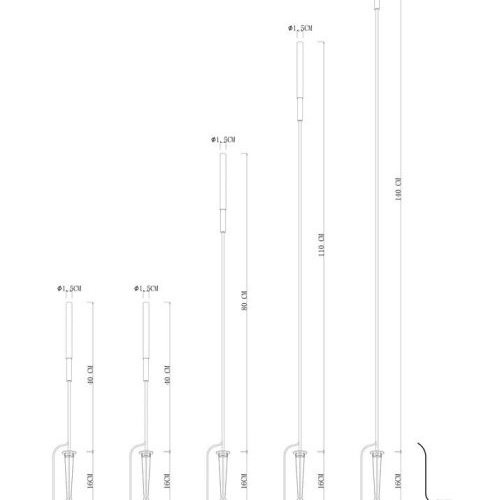 Грунтовый светильник Arte Lamp Muster A1083PA-5BK