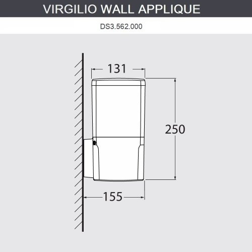 Настенный светильник уличный Virgilio DS3.562.000.WYF1R