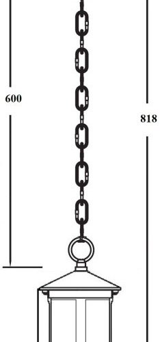 Уличный светильник подвесной Oasis Light CORDOBA 18205 Bl