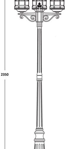 Наземный фонарь BARSELONA 81209A Gb