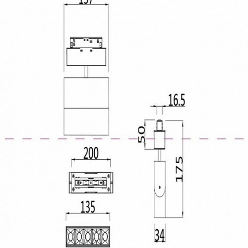Трековый светильник Maytoni Track lamps TR015-2-10W3K-B
